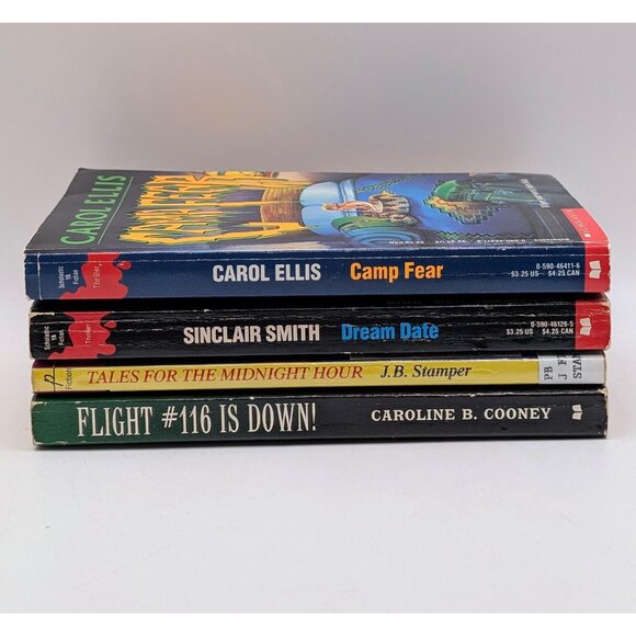 Lot Of 4 Vintage YA Horror Books 90s VTG Point Paperback Camp Fear Dream Date - Picture 2 of 6